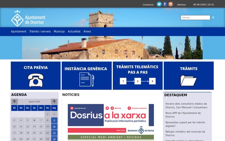 Screenshot of dosrius.cat