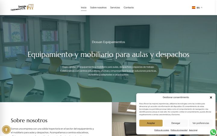 Screenshot of dossanequipamientos.com