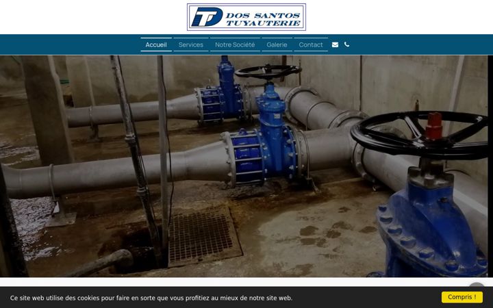 Screenshot of dossantos-tuyauterie.fr