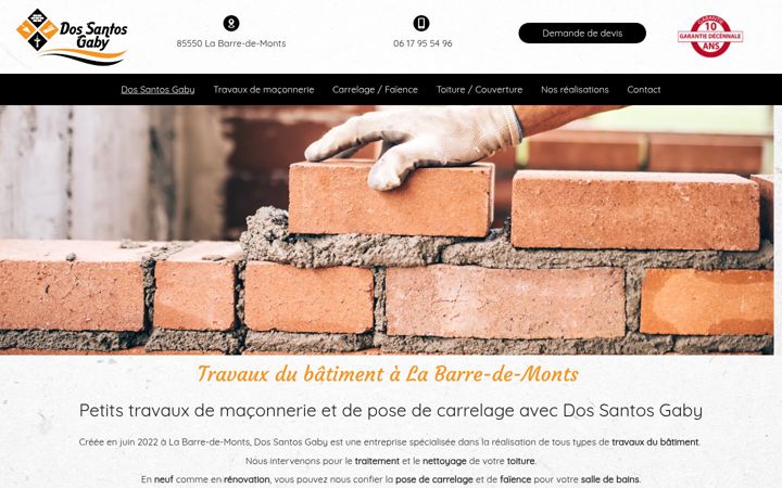 Screenshot of dossantosgaby.fr