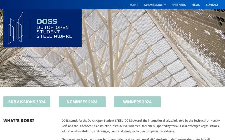 Screenshot of dossaward.com