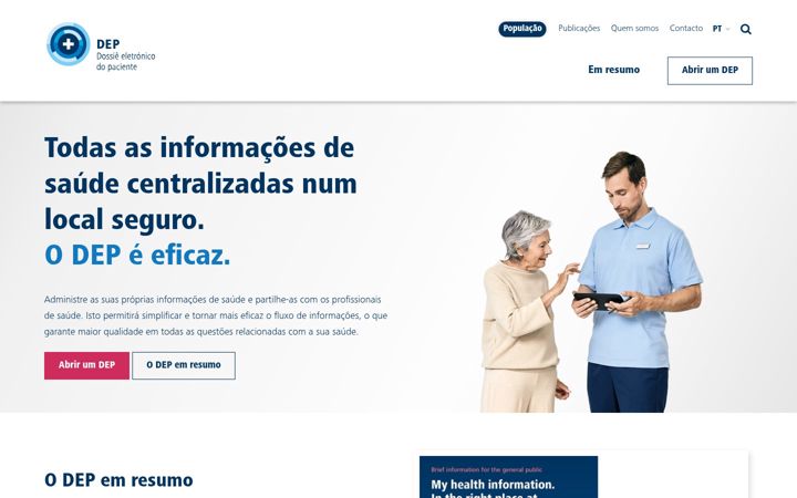 Ekrānuzņēmums no dossiepaciente.ch