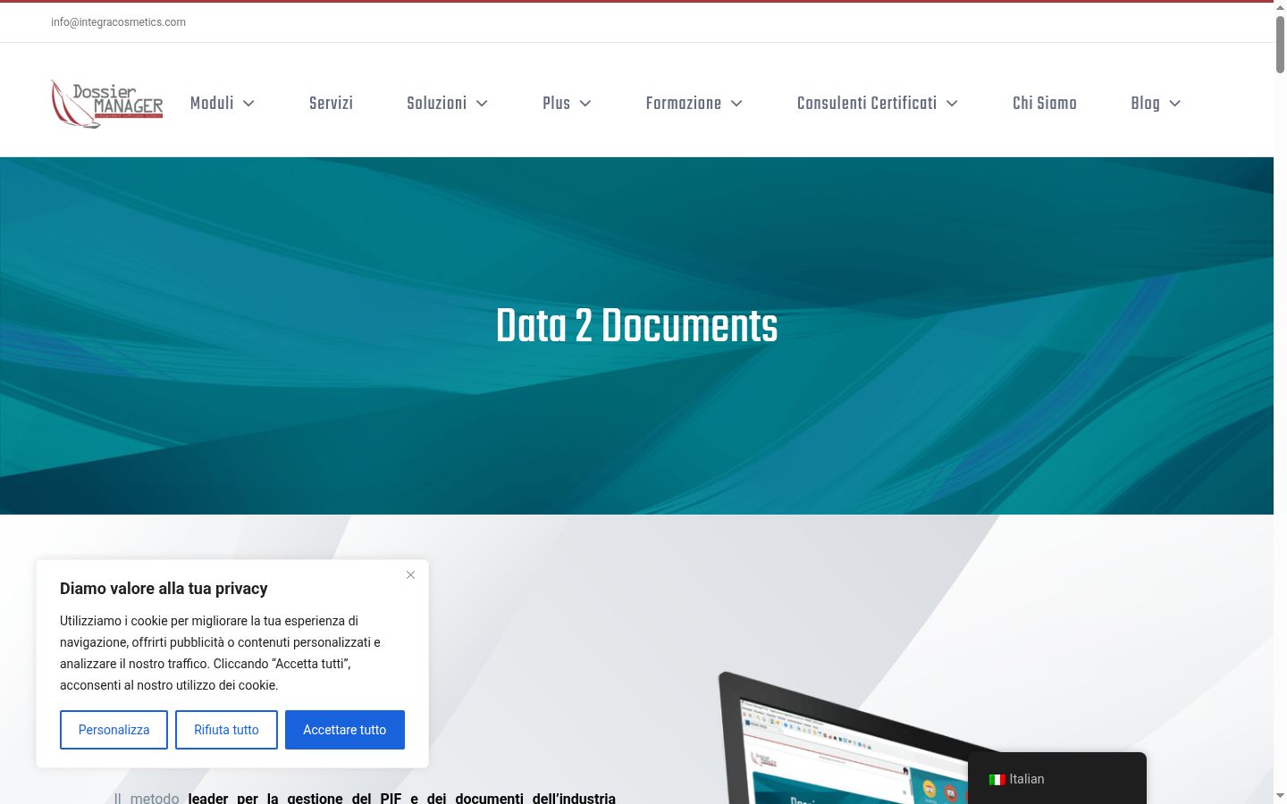Screenshot tal-banner tal-kunsens muri qabel kwalunkwe interazzjoni