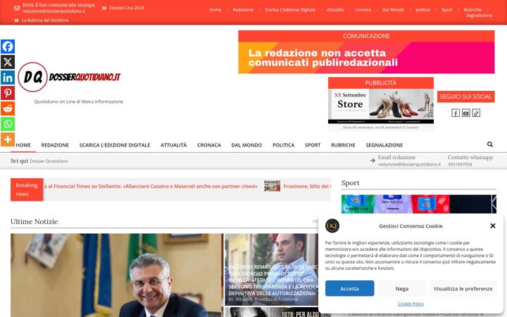 Screenshot di dossierquotidiano.it