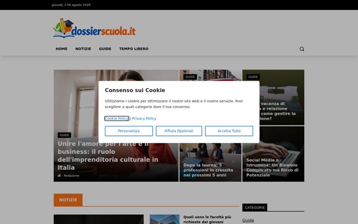 Screenshot di dossierscuola.it