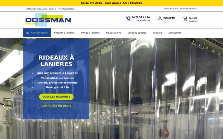 Screenshot of dossman.fr