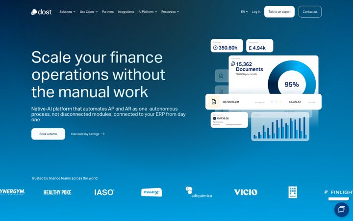Screenshot of dost.io