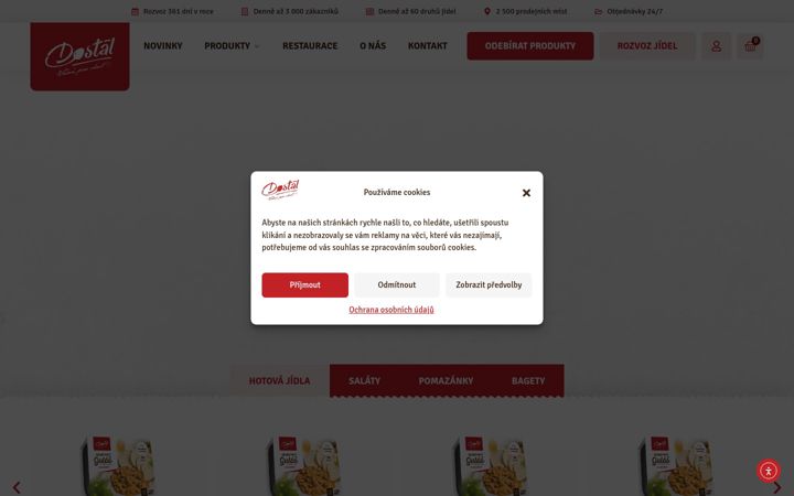 Snímek obrazovky dostaljidlo.cz
