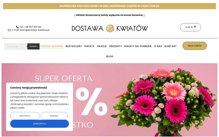 Posnetek zaslona dostawa-kwiatow.pl