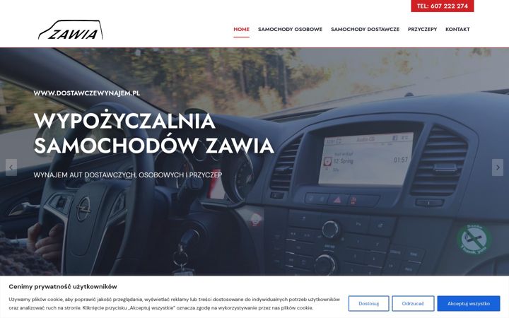 Posnetek zaslona dostawczewynajem.pl