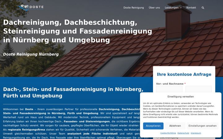 Screenshot of doste-reinigung.de