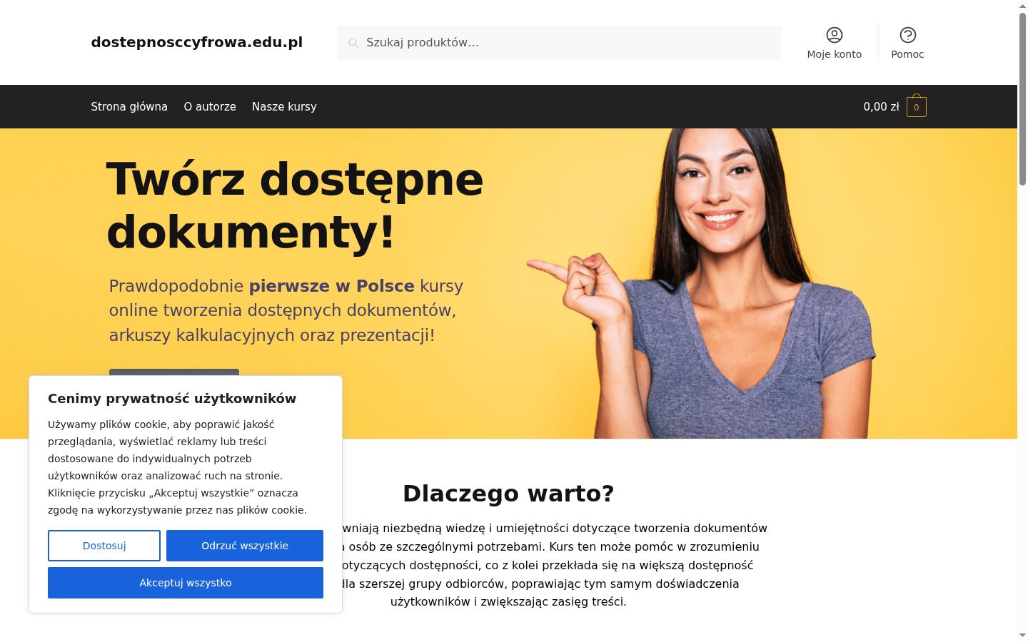 Capture d'écran de la bannière de consentement affichée avant toute interaction