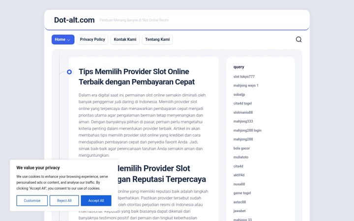 Screenshot of dot-alt.com