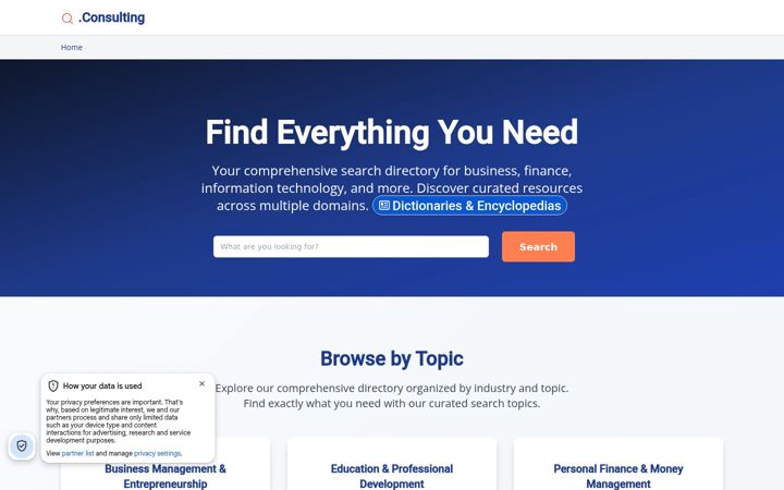 Ekrano kopija dot-consulting.org