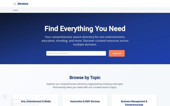 Screenshot di dot-reviews.org