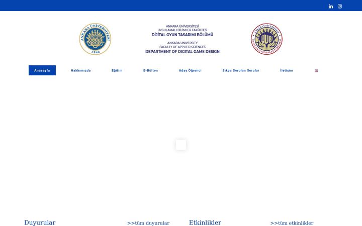 Screenshot of dot.ankara.edu.tr