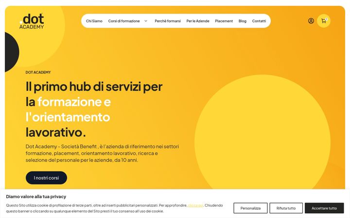 Screenshot of dotacademy.it