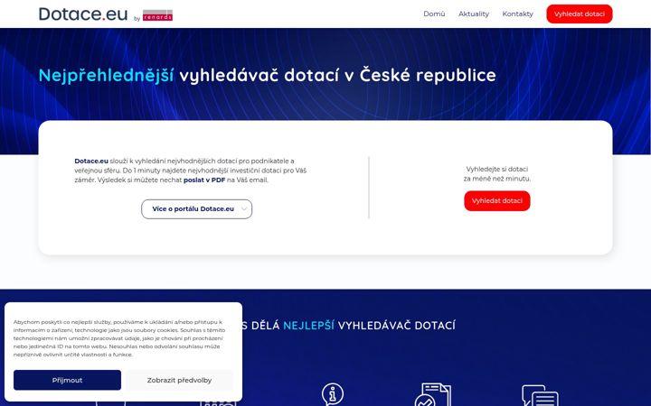 Képernyőkép: dotace.eu