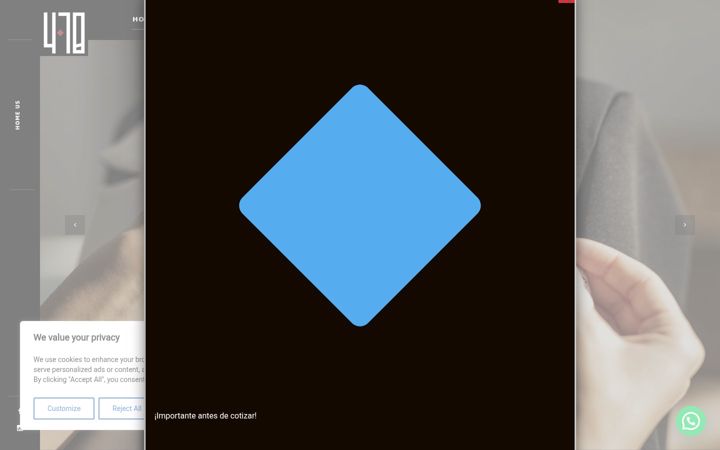 Screenshot of dotaciones470.com