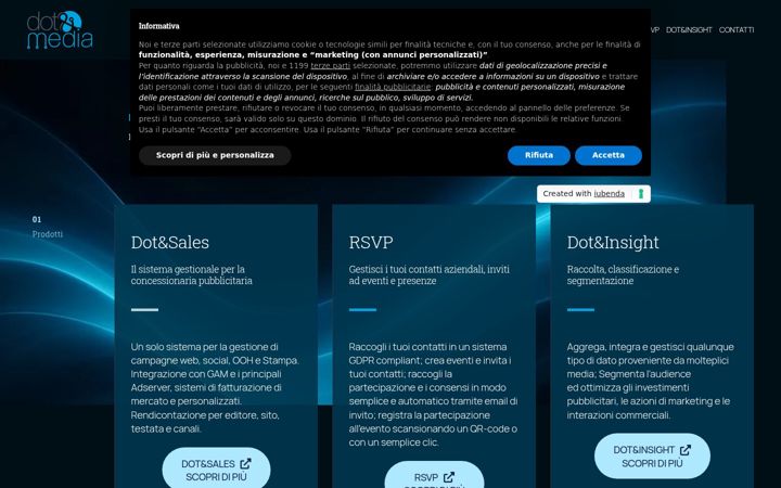 Screenshot of dotandmedia.com