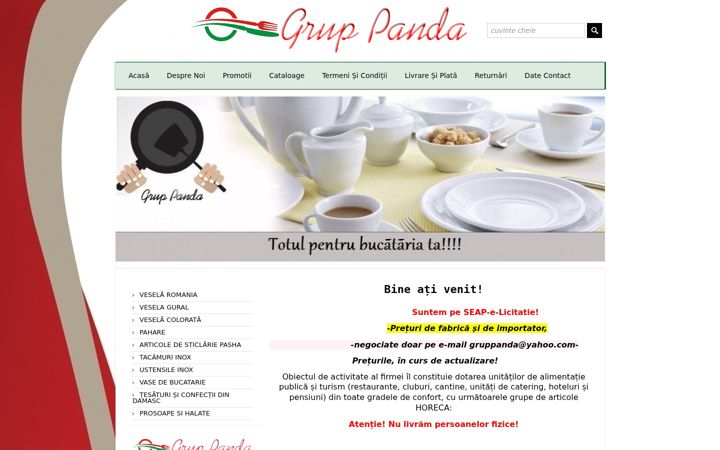 Screenshot του dotari-restaurante-panda.ro