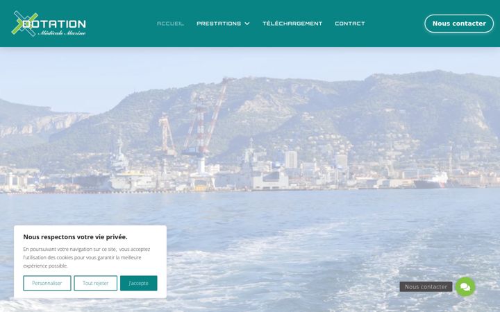 Screenshot of dotation-medicale-marine.fr