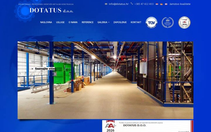 Screenshot of dotatus.hr