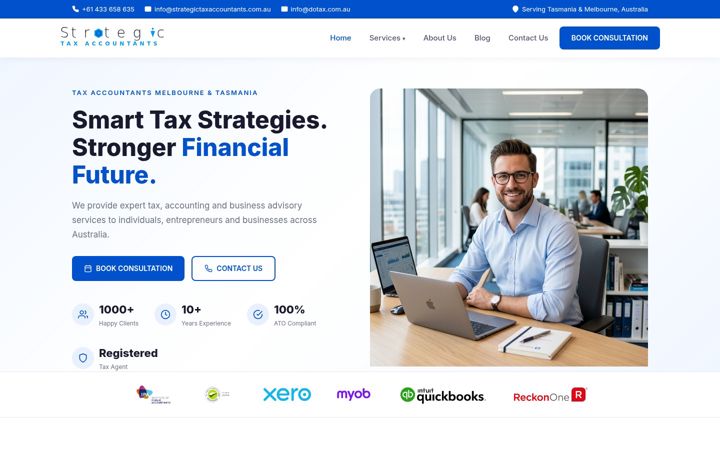 Kuvakaappaus sivustosta dotax.com.au