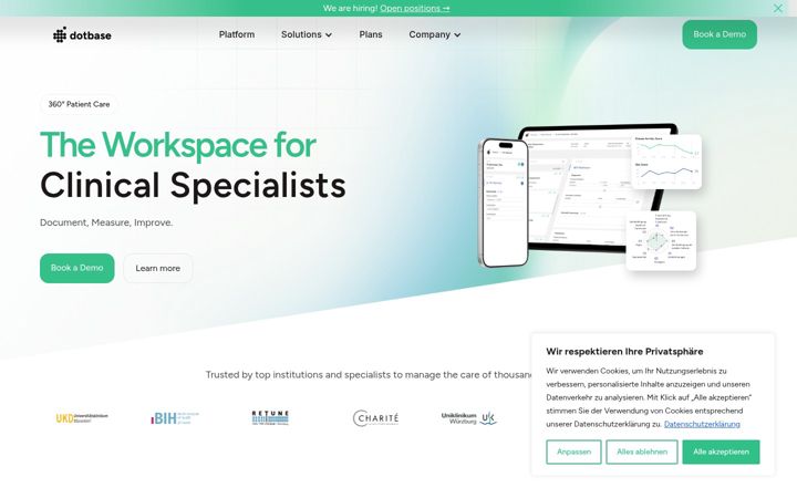 Screenshot of dotbase.org