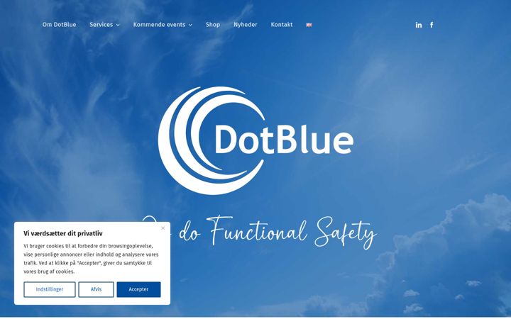 Snímek obrazovky dotblue.dk