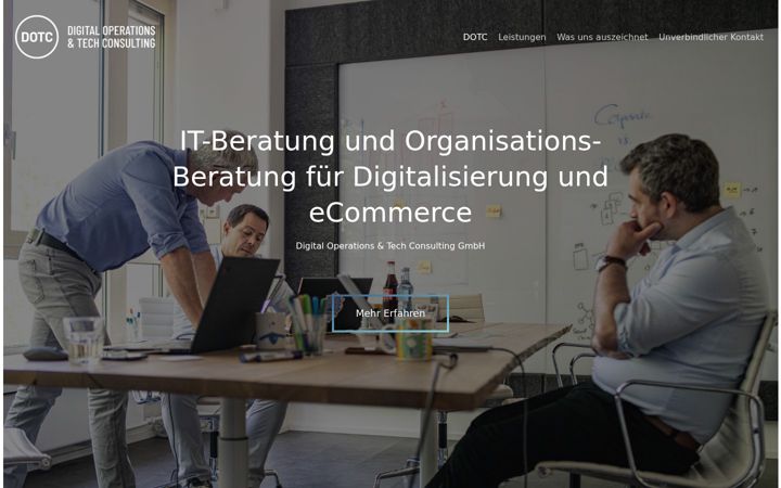 Screenshot of dotc.de