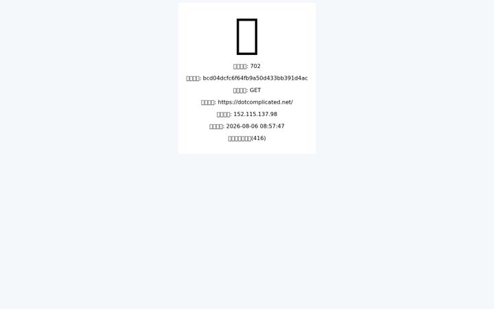 Screenshot of dotcomplicated.net