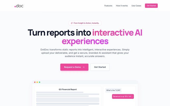 Screenshot of dotdoc.io