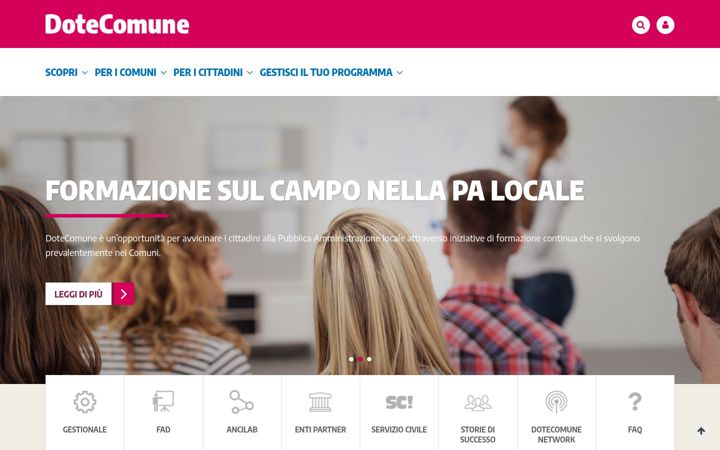 Screenshot of dotecomune.it