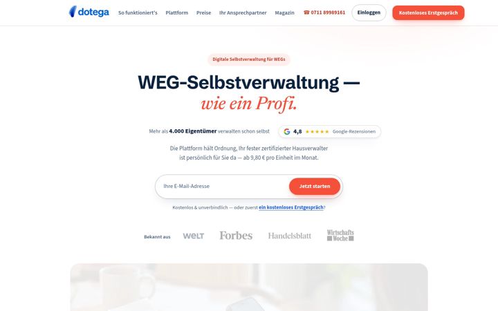 Screenshot of dotega.de