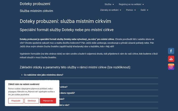 Snímek obrazovky dotekyprobuzeni.cz
