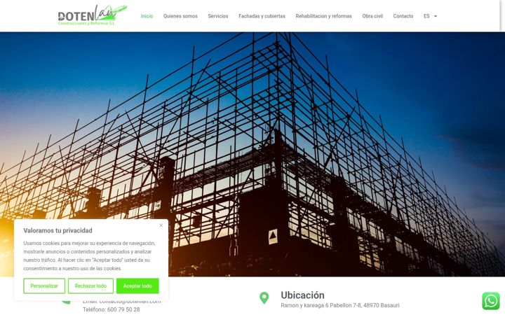 Screenshot of dotenlan.com