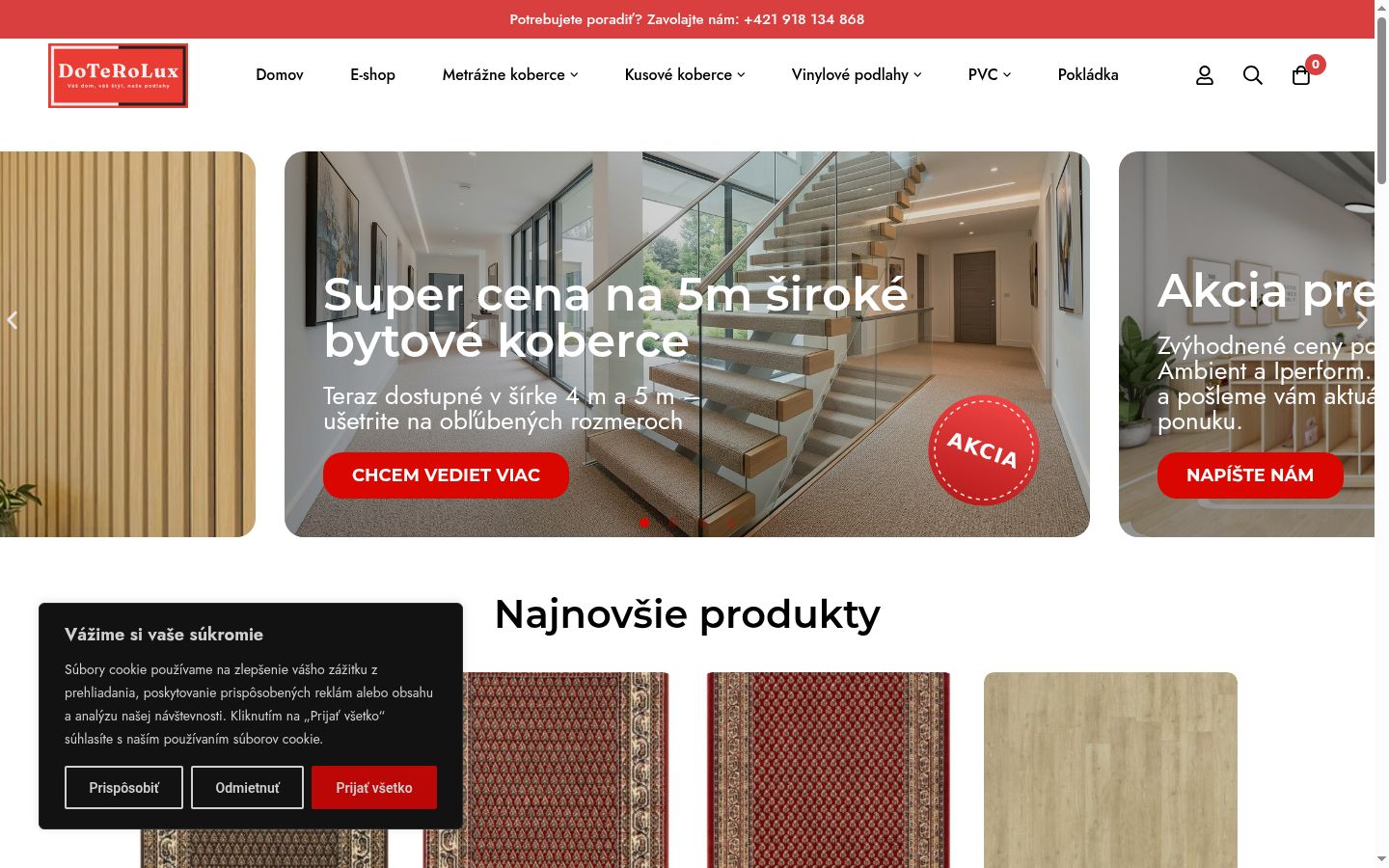 Skärmbild av samtyckesbannern som visades före någon interaktion