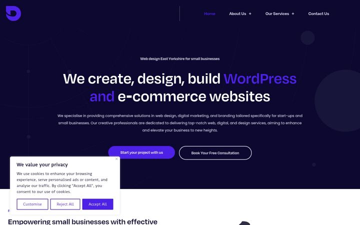 Screenshot of dotfiftyseven.co.uk