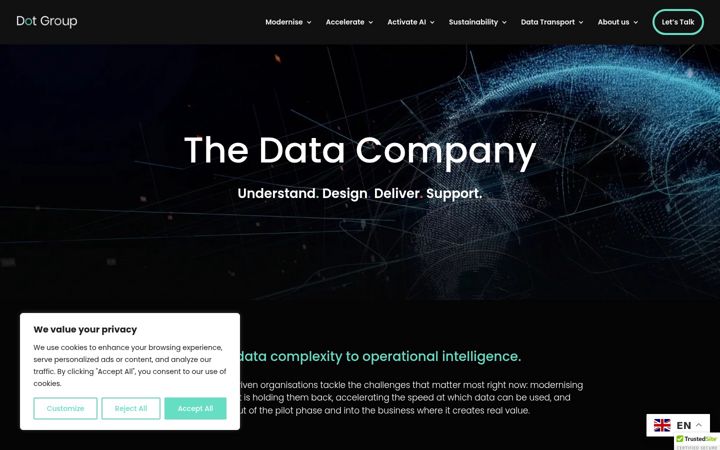 Screenshot of dotgroup.ai