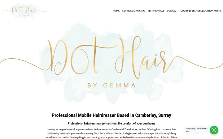 Screenshot of dothairbygemma.com
