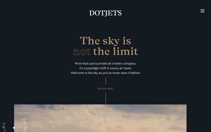 Screenshot of dotjets.com