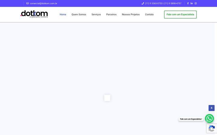 Screenshot of dotkom.com.br