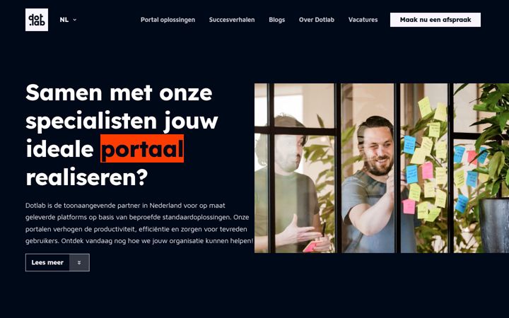 Screenshot ta' dotlab.nl