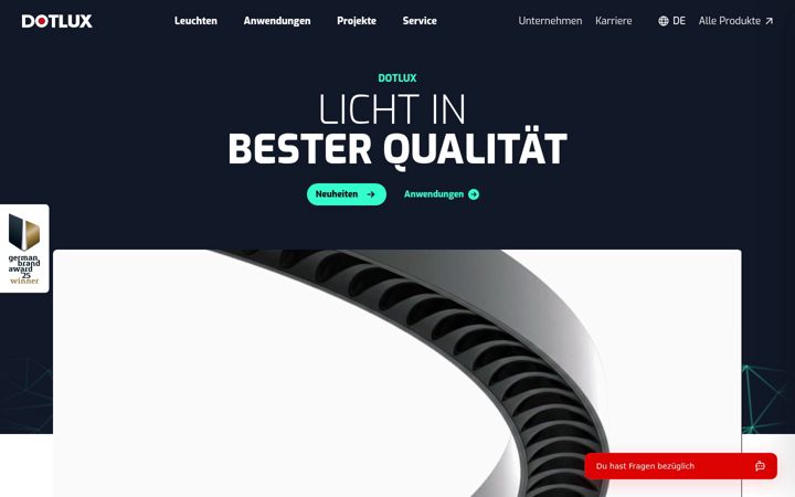 Screenshot of dotlux.de