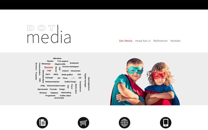 Snímek obrazovky dotmedia.dk