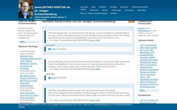 Screenshot of dotnet-guru.de