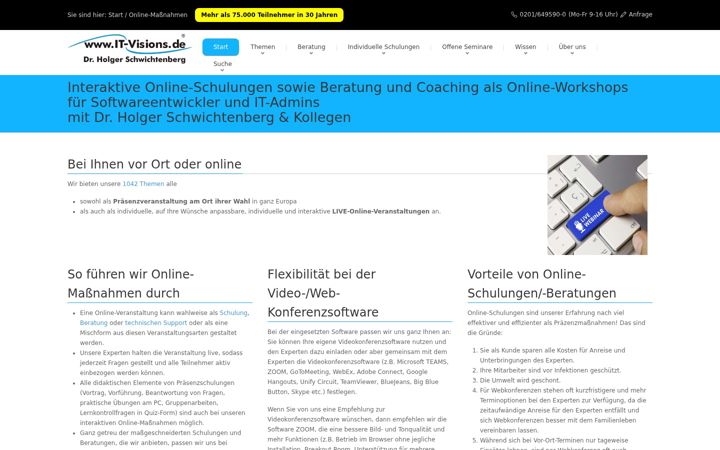 Screenshot of dotnet-webinare.de