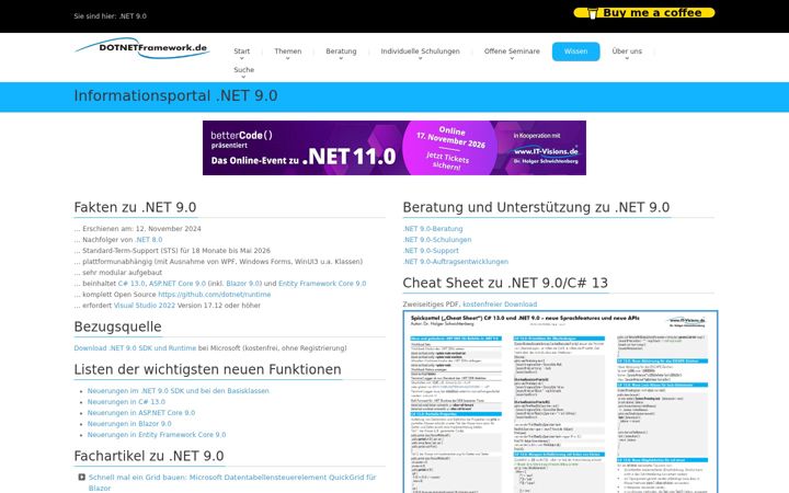 Screenshot ta' dotnet9.de