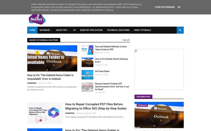 Screenshot of dotnetkida.com